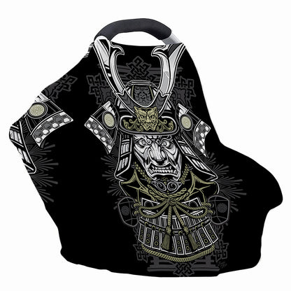 Japanese Samurai Warrior Print Baby Seat Cover