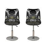 Japanese Samurai Warrior Print Bar Stool Covers