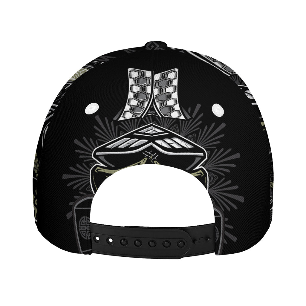 Japanese Samurai Warrior Print Baseball Cap