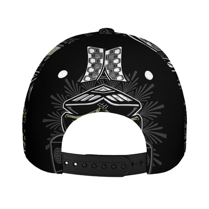 Japanese Samurai Warrior Print Baseball Cap