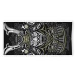 Japanese Samurai Warrior Print Beach Towel