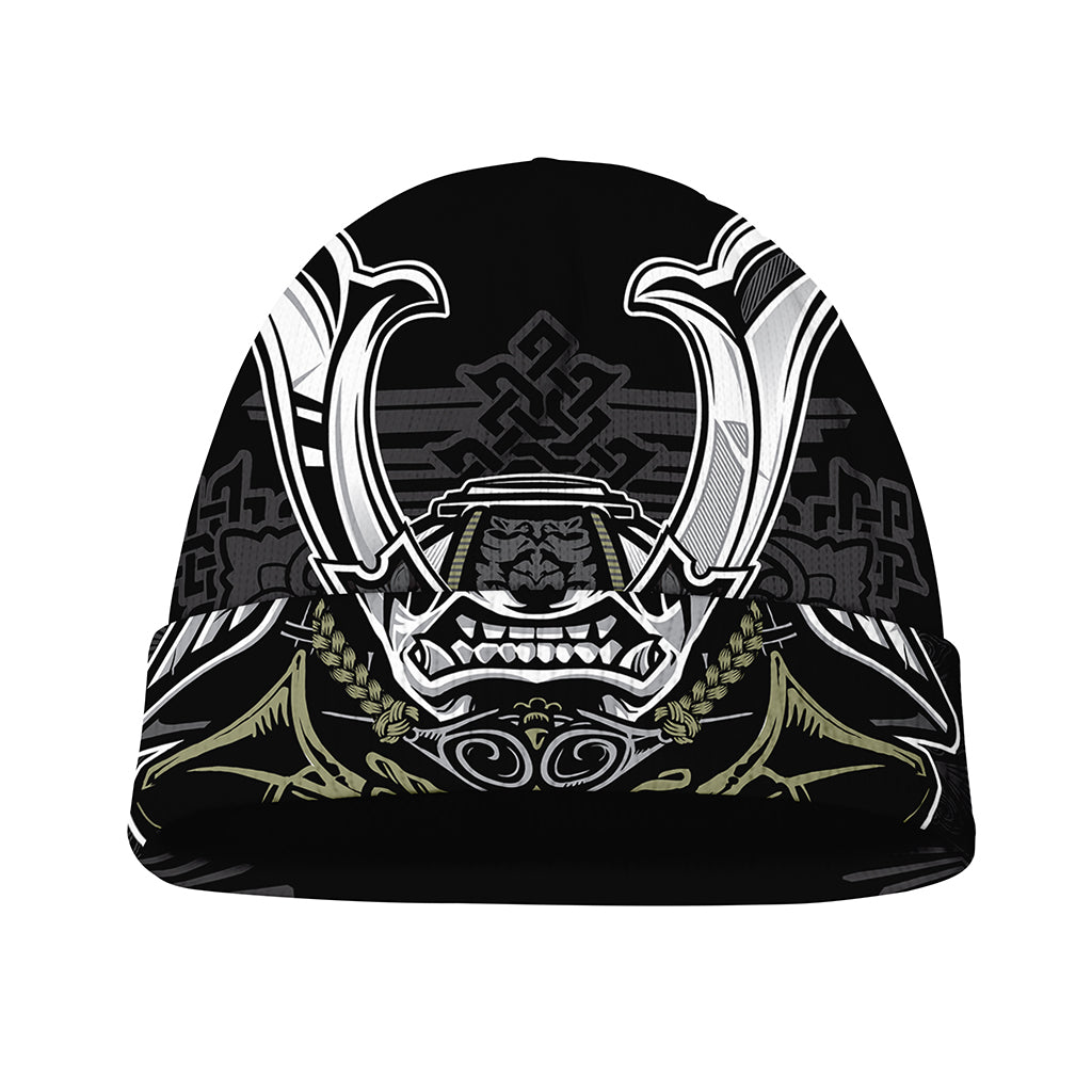Japanese Samurai Warrior Print Beanie