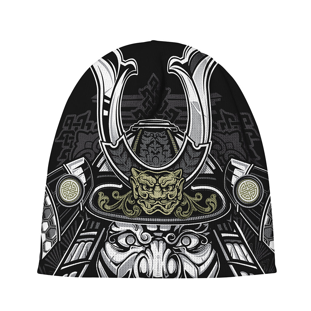 Japanese Samurai Warrior Print Beanie