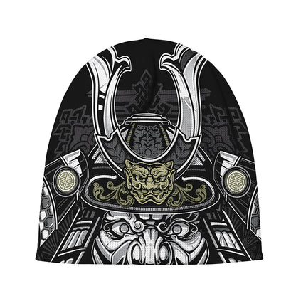 Japanese Samurai Warrior Print Beanie