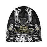 Japanese Samurai Warrior Print Beanie