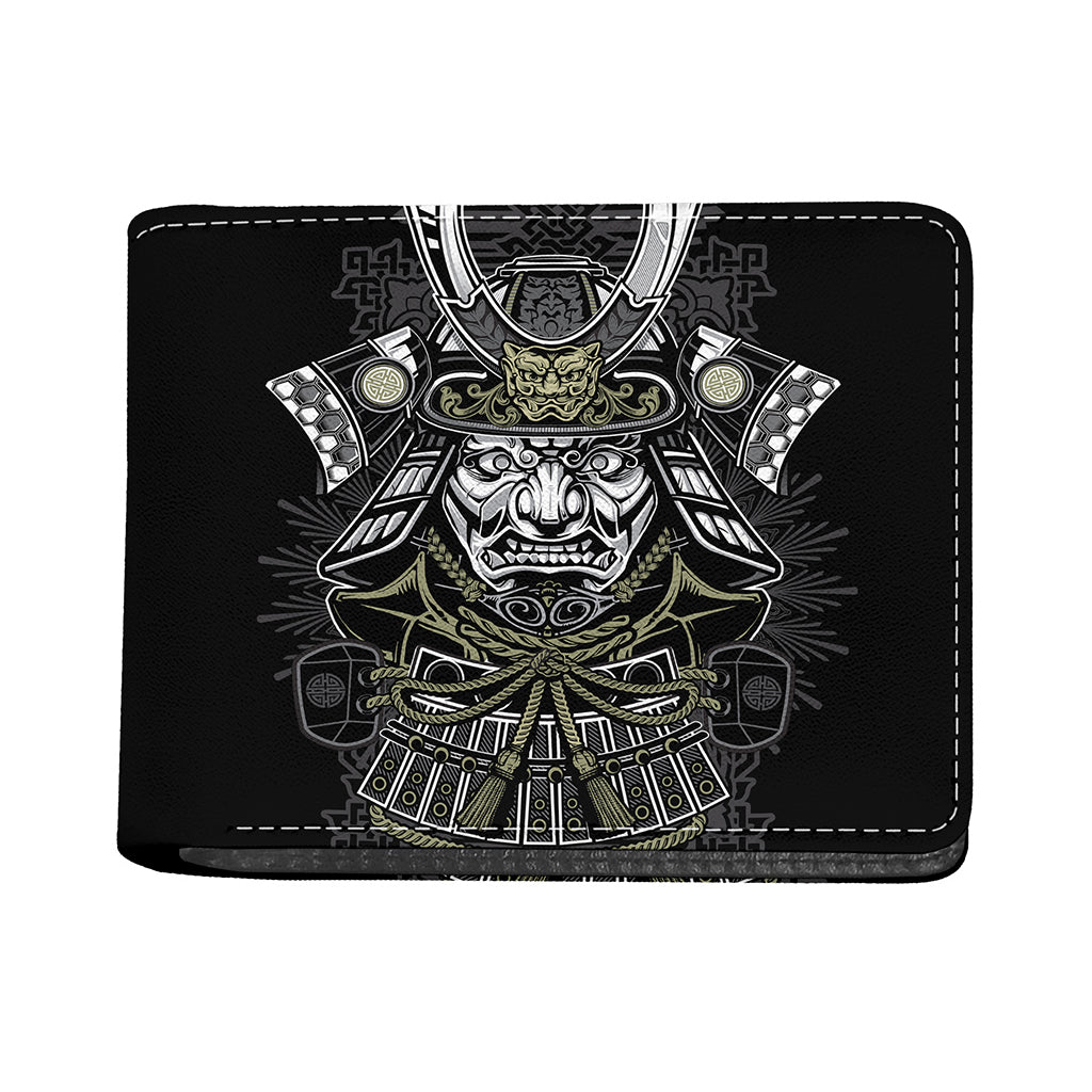 Japanese Samurai Warrior Print Bifold Wallet