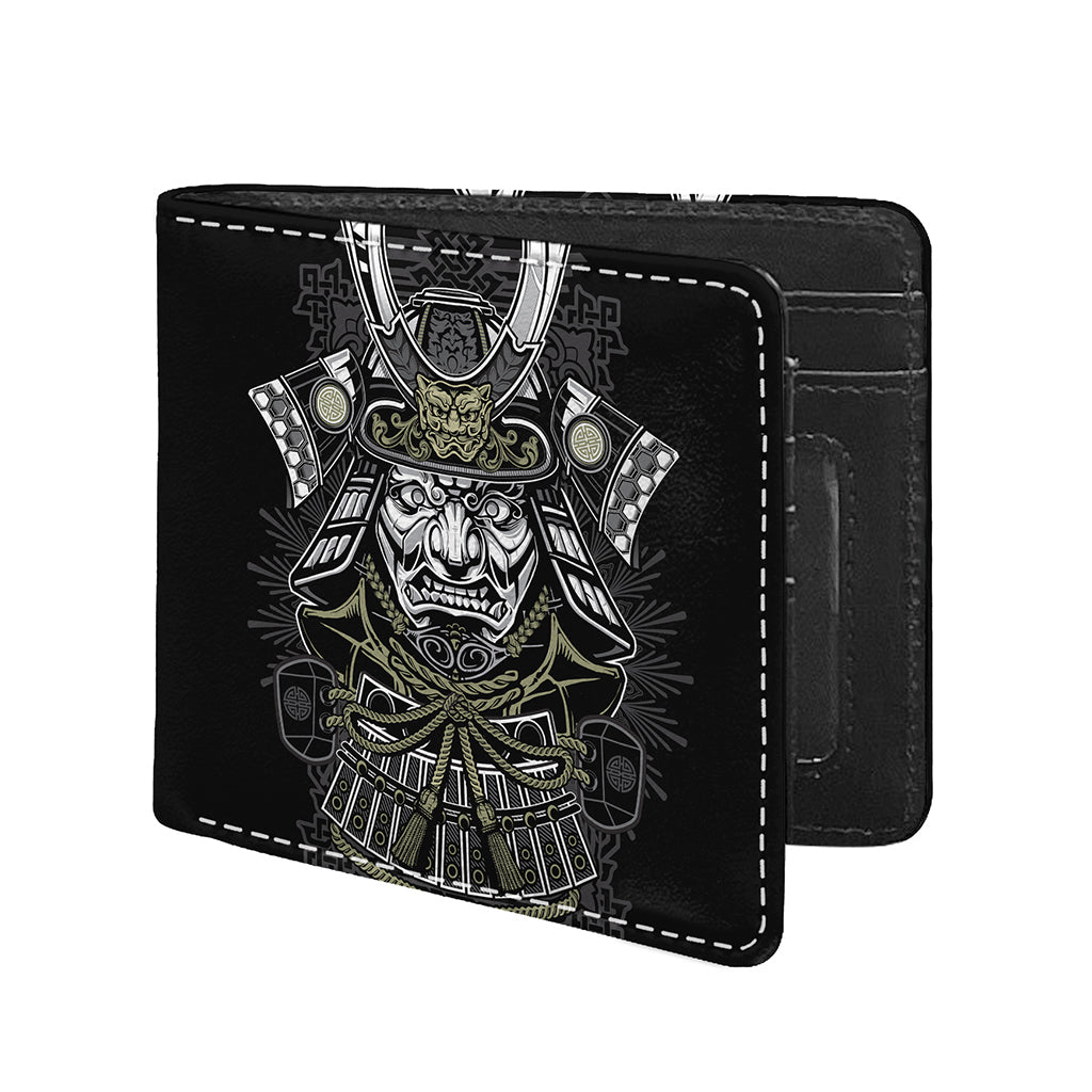 Japanese Samurai Warrior Print Bifold Wallet