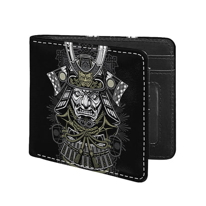 Japanese Samurai Warrior Print Bifold Wallet