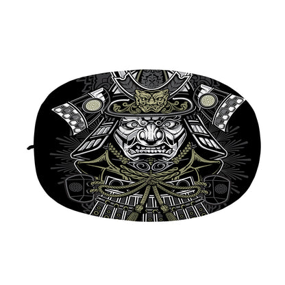Japanese Samurai Warrior Print Car Side Mirror Covers