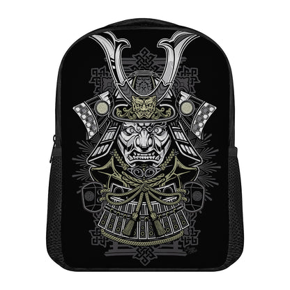 Japanese Samurai Warrior Print Casual Backpack