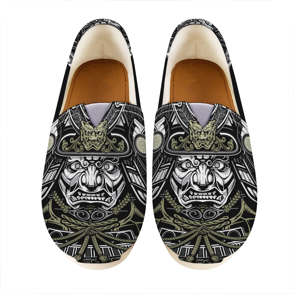 Japanese Samurai Warrior Print Casual Shoes