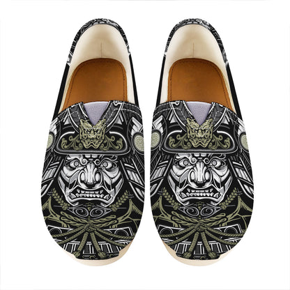 Japanese Samurai Warrior Print Casual Shoes