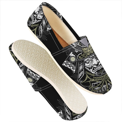 Japanese Samurai Warrior Print Casual Shoes