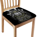 Japanese Samurai Warrior Print Chair Cushion Cover