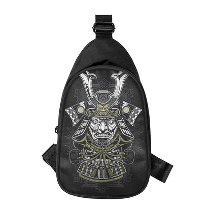 Japanese Samurai Warrior Print Chest Bag