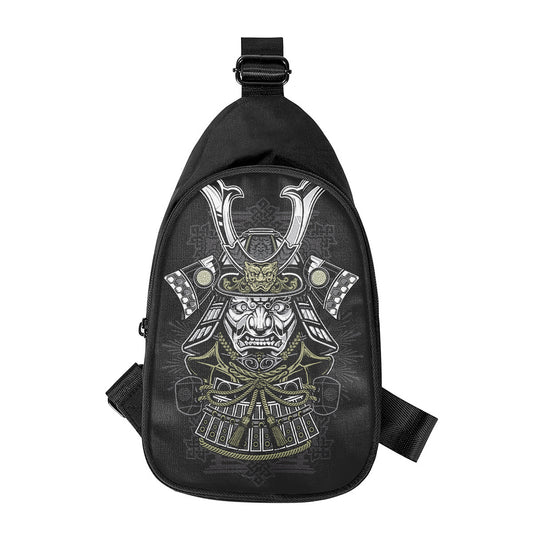 Japanese Samurai Warrior Print Chest Bag
