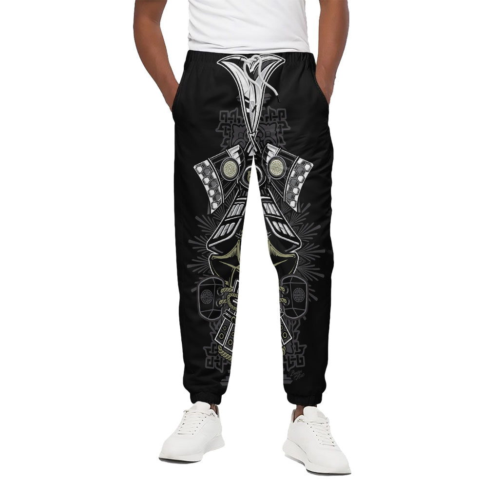 Japanese Samurai Warrior Print Cotton Pants