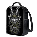Japanese Samurai Warrior Print Crossbody Lunch Bag