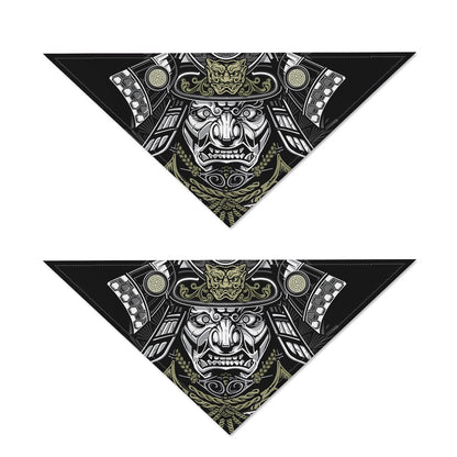 Japanese Samurai Warrior Print Dog Bandana