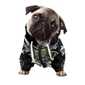 Japanese Samurai Warrior Print Dog Zip Up Hoodie