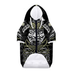Japanese Samurai Warrior Print Dog Zip Up Hoodie