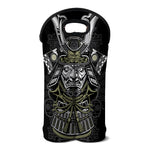 Japanese Samurai Warrior Print Double Neoprene Wine Tote