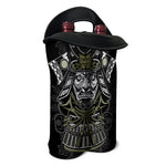Japanese Samurai Warrior Print Double Neoprene Wine Tote