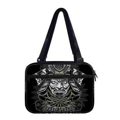 Japanese Samurai Warrior Print Double Strap Bible Bag