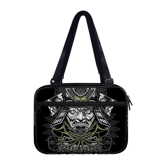 Japanese Samurai Warrior Print Double Strap Bible Bag