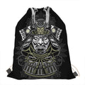 Japanese Samurai Warrior Print Drawstring Bag