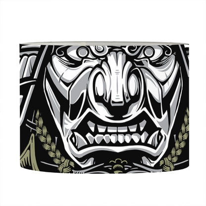 Japanese Samurai Warrior Print Drum Lamp Shade