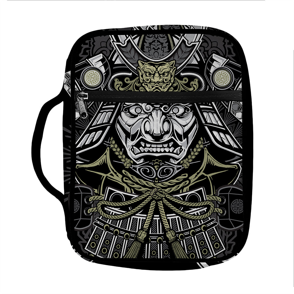 Japanese Samurai Warrior Print Front Pocket Bible Bag