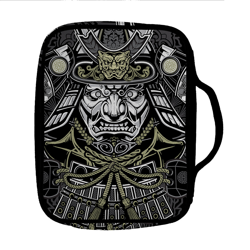 Japanese Samurai Warrior Print Front Pocket Bible Bag