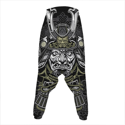 Japanese Samurai Warrior Print Hammer Pants