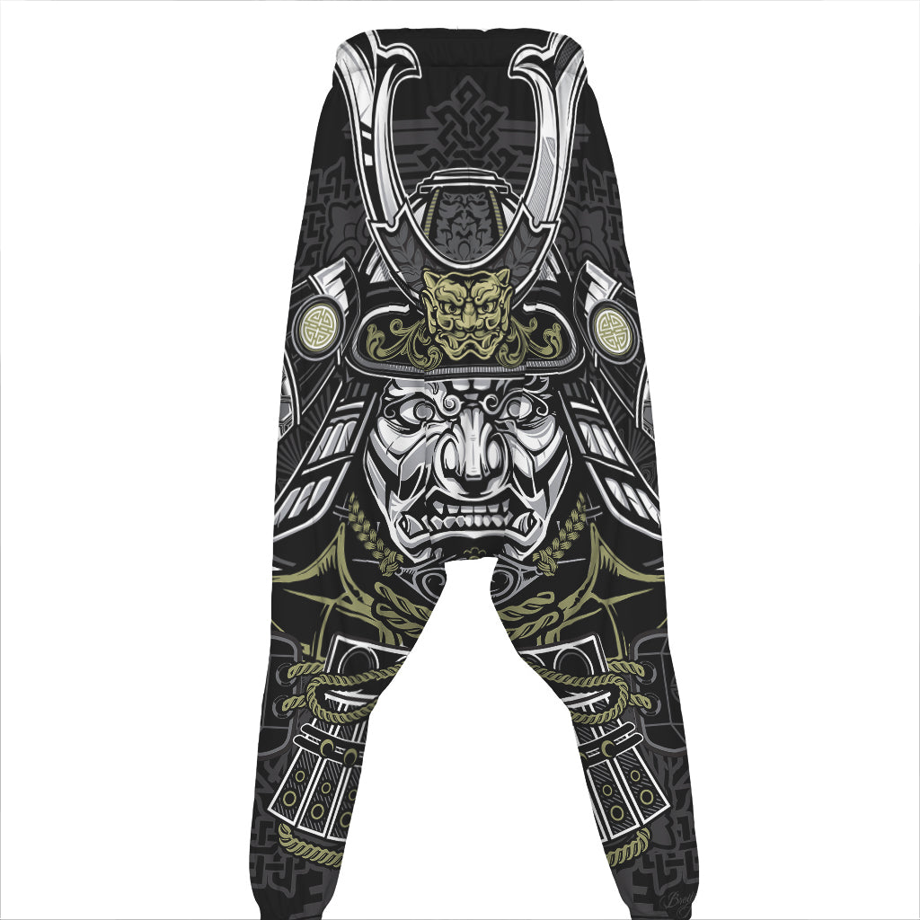 Japanese Samurai Warrior Print Hammer Pants