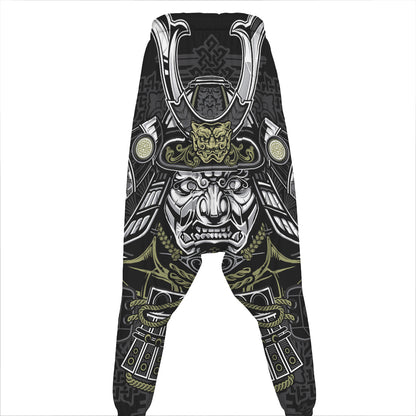 Japanese Samurai Warrior Print Hammer Pants
