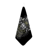 Japanese Samurai Warrior Print Hand Towel