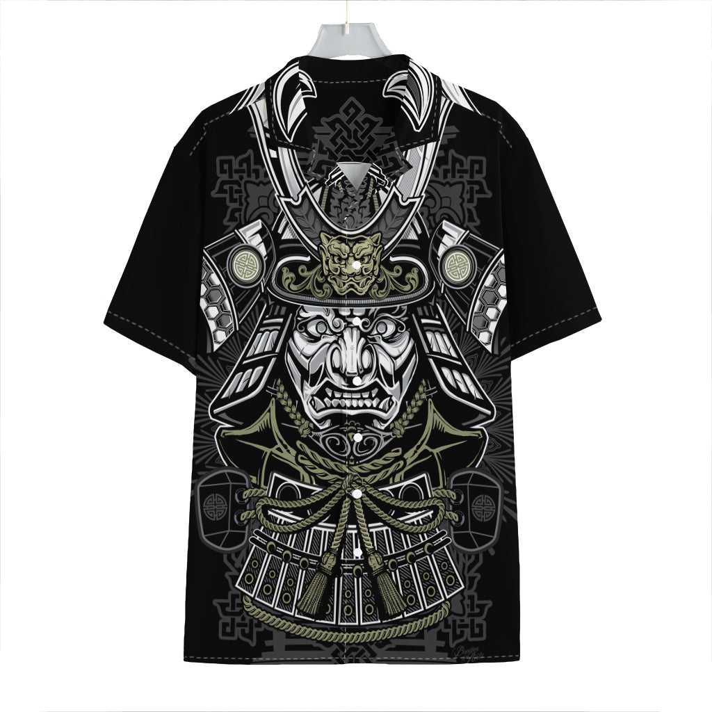 Japanese Samurai Warrior Print Hawaiian Shirt