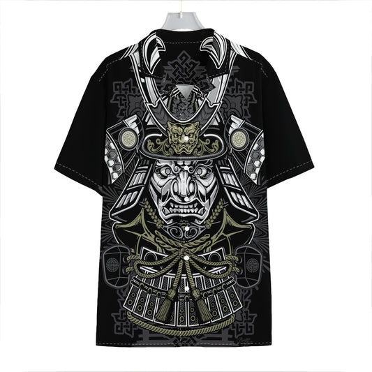 Japanese Samurai Warrior Print Hawaiian Shirt