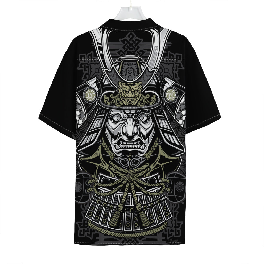 Japanese Samurai Warrior Print Hawaiian Shirt