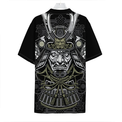 Japanese Samurai Warrior Print Hawaiian Shirt