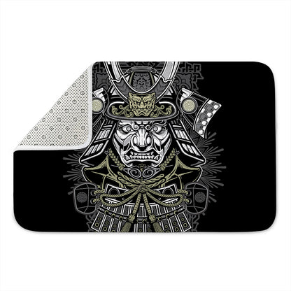 Japanese Samurai Warrior Print Indoor Door Mat