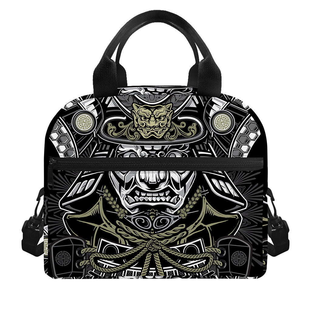 Japanese Samurai Warrior Print Insulated Lunch Bag