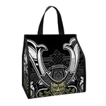 Japanese Samurai Warrior Print Insulated Lunch Tote