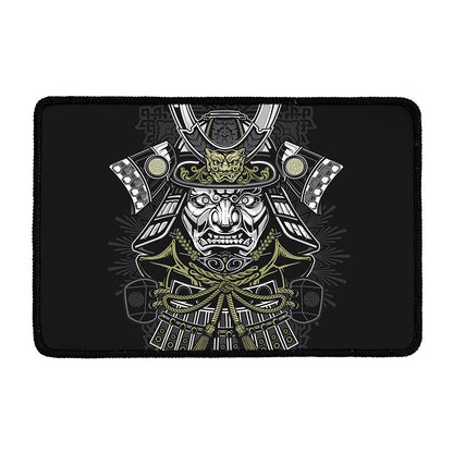 Japanese Samurai Warrior Print Kitchen Mat