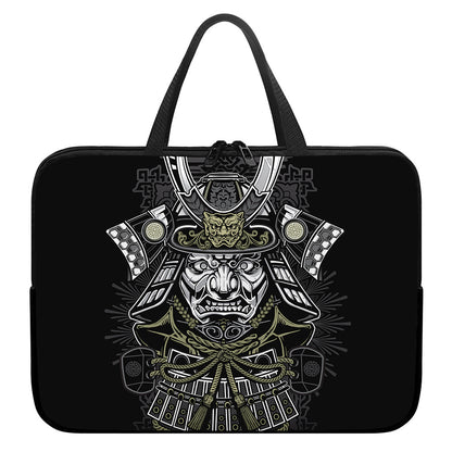 Japanese Samurai Warrior Print Laptop Sleeve With Handle
