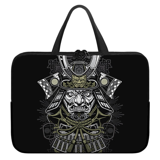 Japanese Samurai Warrior Print Laptop Sleeve With Handle