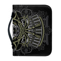 Japanese Samurai Warrior Print Leather Bible Cover
