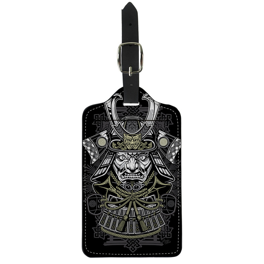 Japanese Samurai Warrior Print Luggage Tag
