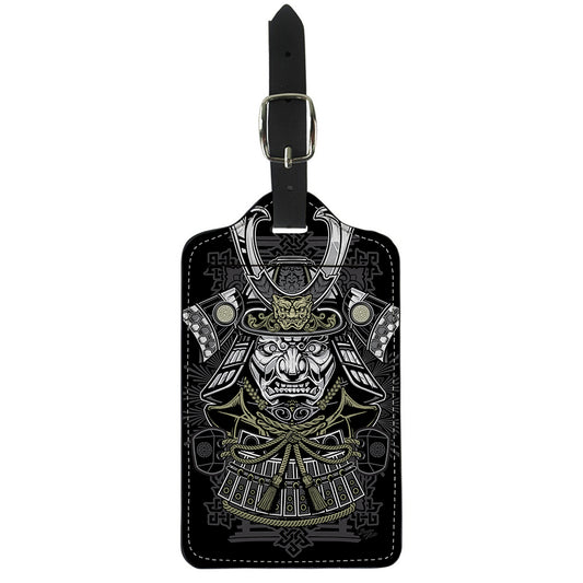 Japanese Samurai Warrior Print Luggage Tag